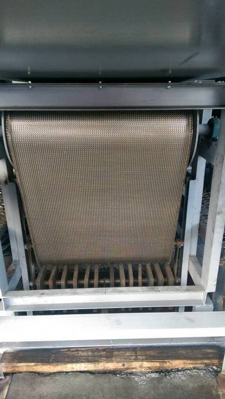 Conveyor belt in working process