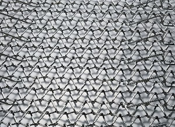 flat heat-resistant conveyor belt with special weaves for continuous furnaces