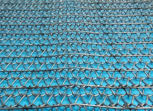 flat heat-resistant conveyor belt with special weaves for continuous furnaces