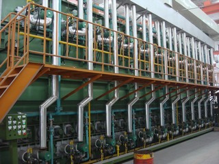 Work platform for furnace maintenance .