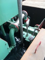 Temperature and oil control sensors of hardening tank