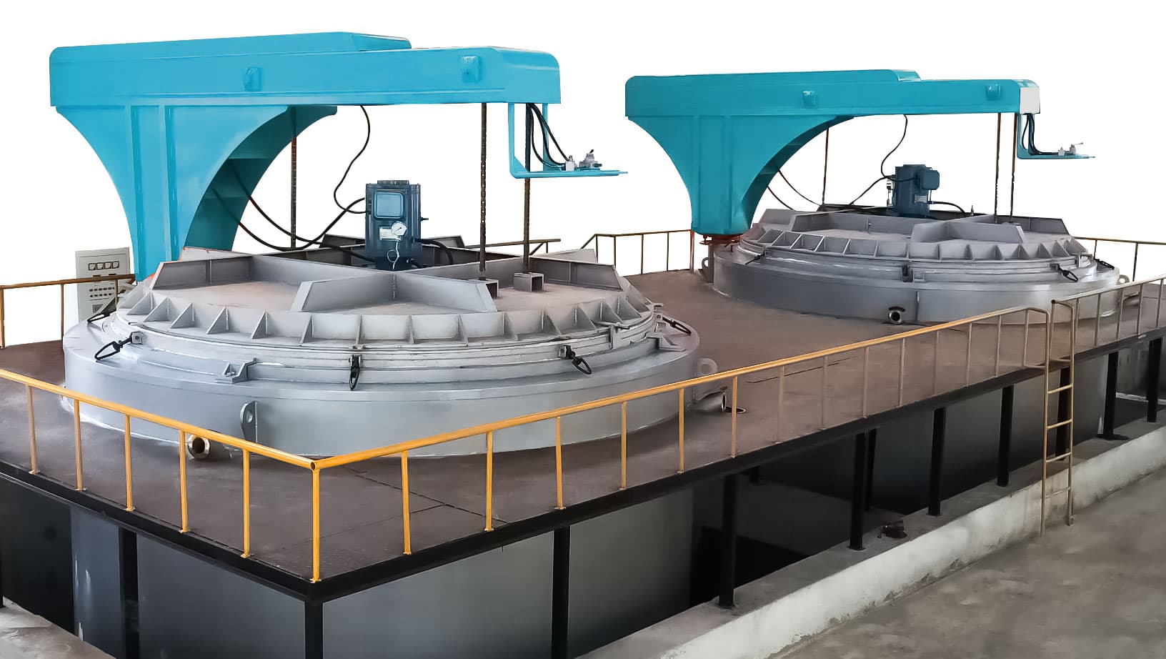 convection shaft furnace for spheroid annealing of wires and ropes