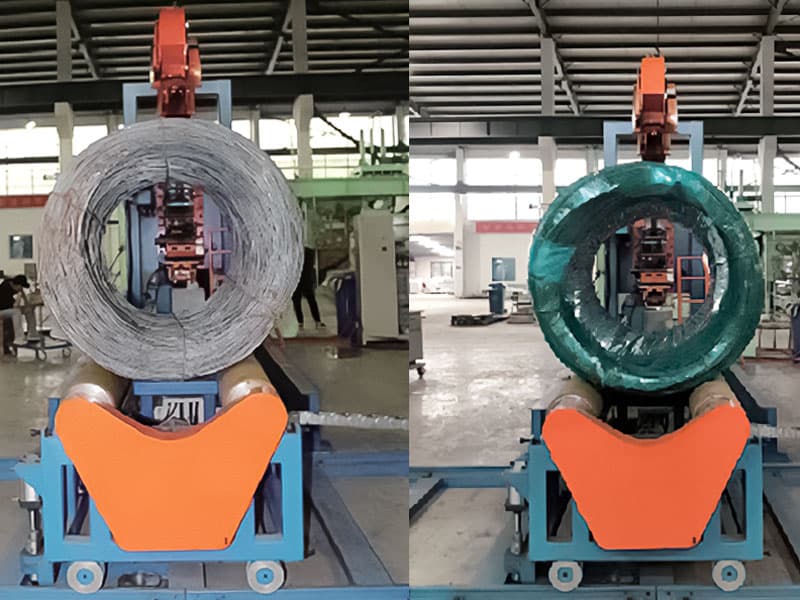 Wide Wire Coil Wrapping Machine