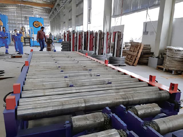 feeding positioning line