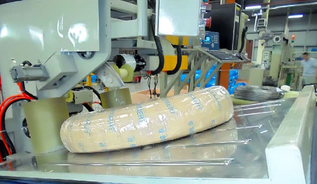 steel wire wrapping machine