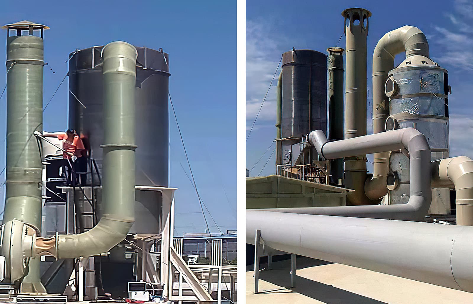 Smoke and dust cleaning system