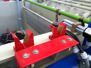 V-shaped copper foundation