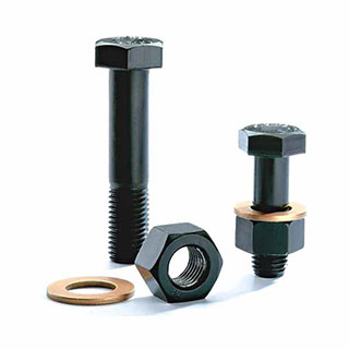 Equipment for assembling bolts and nuts with washers.