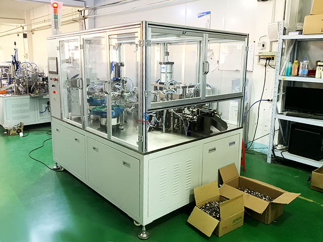 Appearance of assembly equipment for clamps