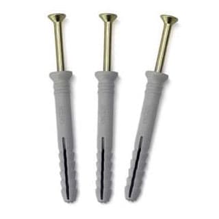 Equipment for the assembly of a plastic dowel with a screw