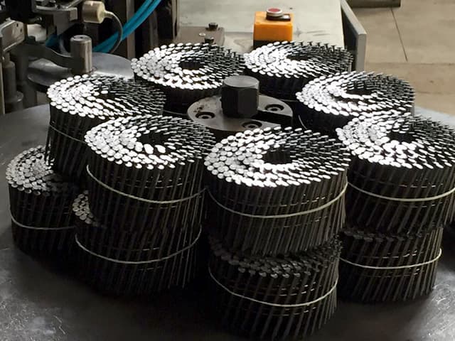 Coiled Nails for Pneumatic Nail Gun Operation