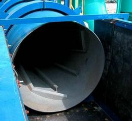 Separates colored metal and scrap