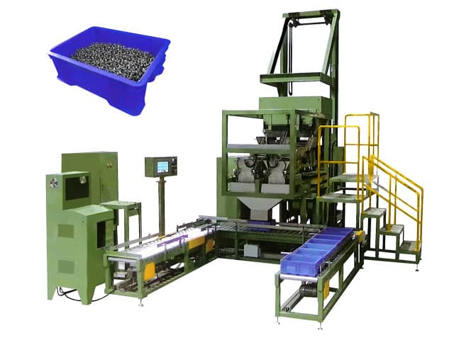 Packing fasteners in a KLT container