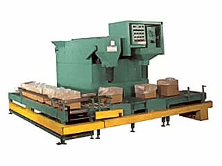 equipment for packing hardware and fasteners into large boxes