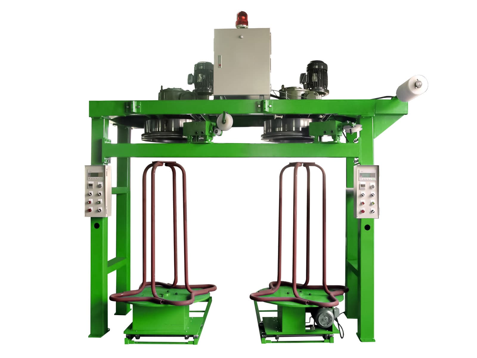 multi-wire take up coiler machine